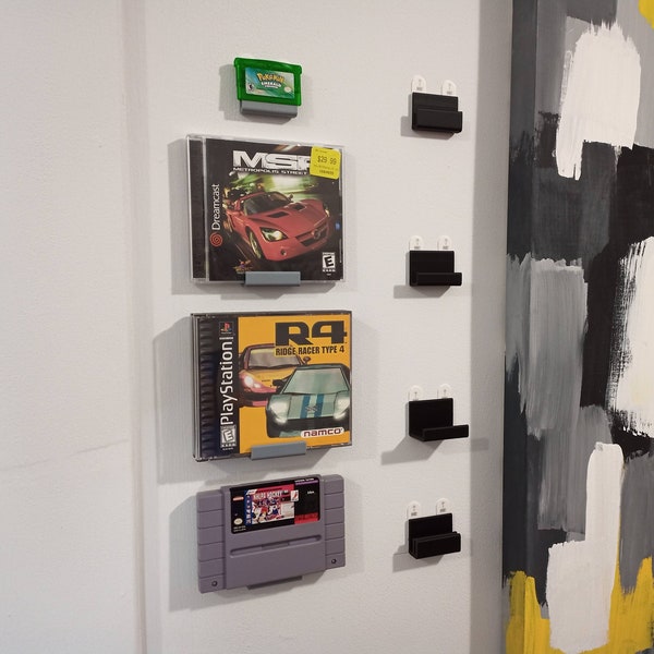 LØFTE Modern Universal Retro Wall Mounts // Nintendo 64 / NES / SNES / Sega Genesis / Master System / Gameboy / Playstation / cd / Music