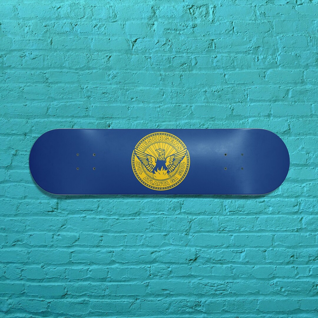 Atlanta Skateboard Deck Wall Art Etsy