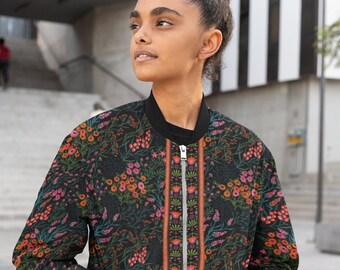 bomber jacket floral