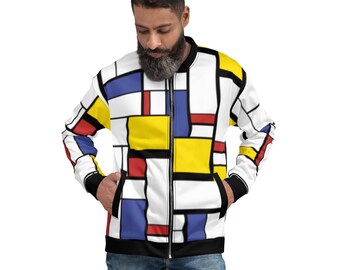 Color Block Bomber - Etsy