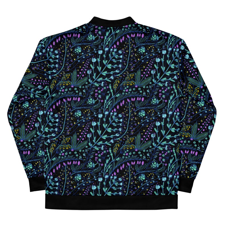 Desirae Reversible Bomber Jacket - Floral Print/Black Fur main image 0