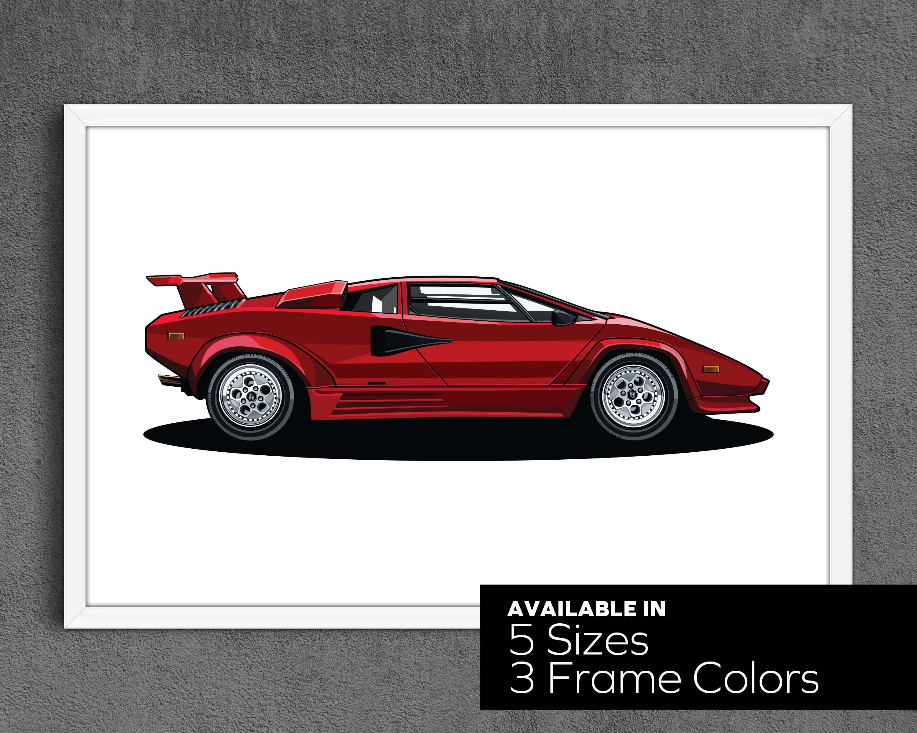 claasic lamborghini countach Mask for Sale by LewisJWards