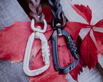 ADD ON: Safety carabiner aluminum with twist lock