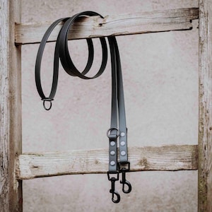 Hands-free leash. Flexible, adjustable dog leash made of BioThane®. Leash with adjustable ring, various lengths. image 3
