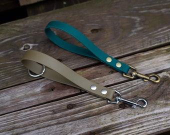 Short leash dog Biothane short leash hand loop various fittings