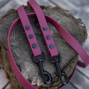 Biothane Leine | Dreifach verstellbare Hundeleine aus Biothane 2 m lang | verschiedene Breiten