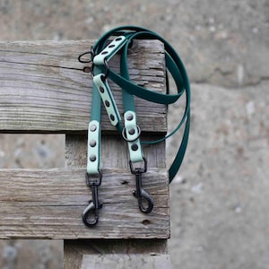 Biothane Hundeleine zweifarbig mehrfach verstellbar 2m