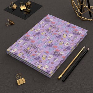 BTS Print Hardcover Journal, Kpop Notebook, Lined Bullet Diary, BTS Fan Gift, Writing Notepad, Matte Cover