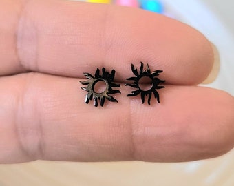 Sun Sunshine Stud Earrings  Hypoallergenic Stainless Steel Earrings Jewelry BFF Her Gift