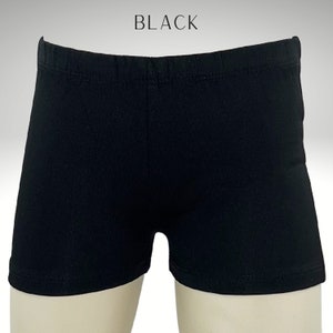 Girls black cheer shorts deals