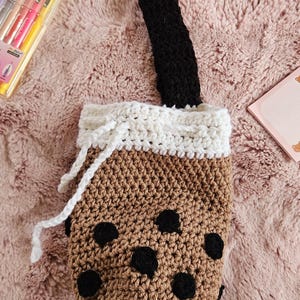 Crochet Bubble Tea Purse