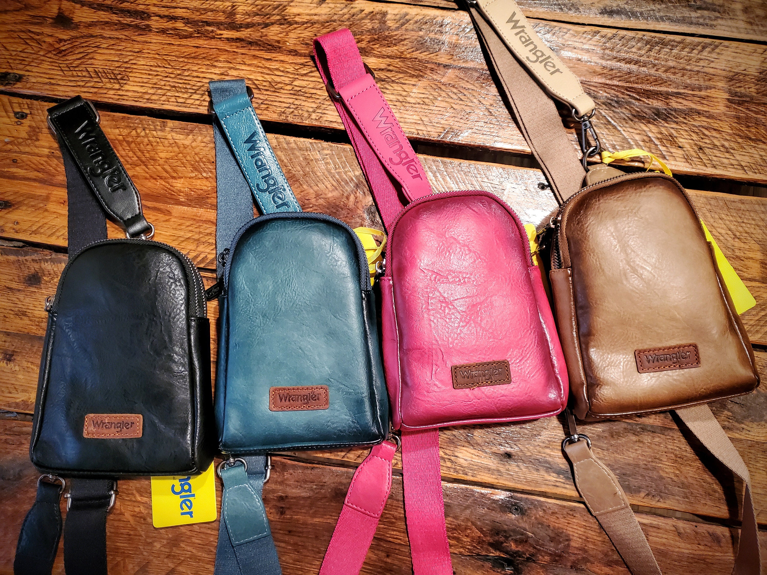 Genuine Wrangler Western Leather Sling Backpacks Fanny Packs Etsy