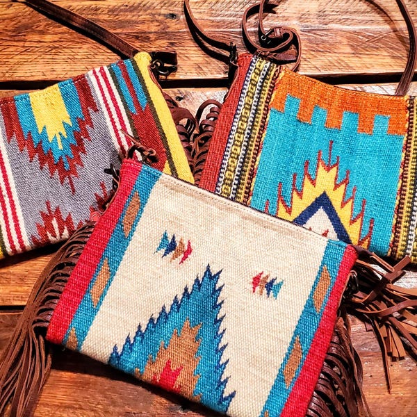Saddle blanket handbag.