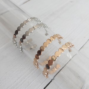 Caia Boho Stainless Steel Hoop Earrings