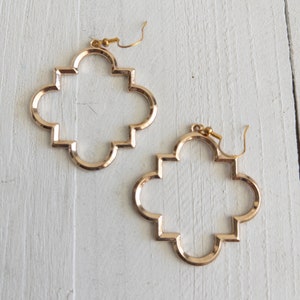 Lattice Boho Stainless Steel Dangle Earrings