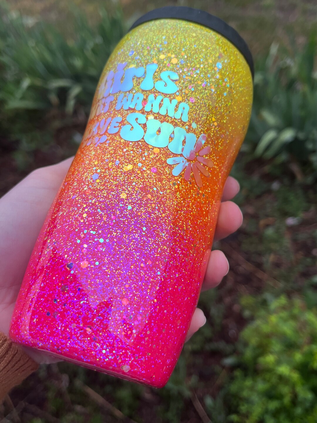 12 Oz Beer Can Koozie / Stainless Steel Koozie / Drinking Koozie Epoxy