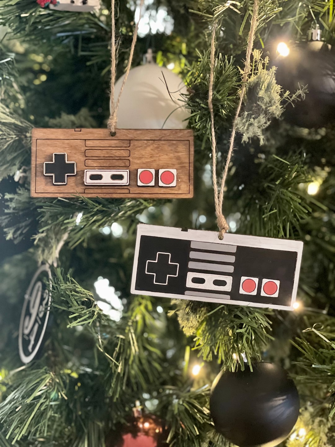 NES Game Controller Christmas Ornament. Custom Gamer. Okie Original Etsy