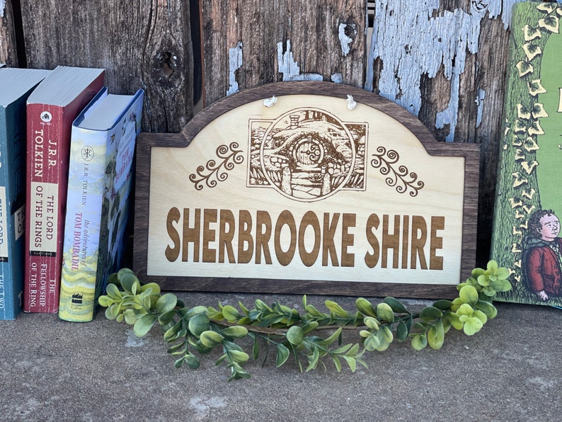 Custom Shire Sign. Personalized Family Name LOTR Hobbit Wood Etsy