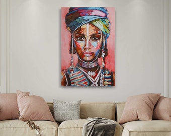 African Art Cultural Splendor African Wall Art Canvas Prints Wall Decor, Canvas Art Bedroom Wall Prints, Living Room Wall Art Print