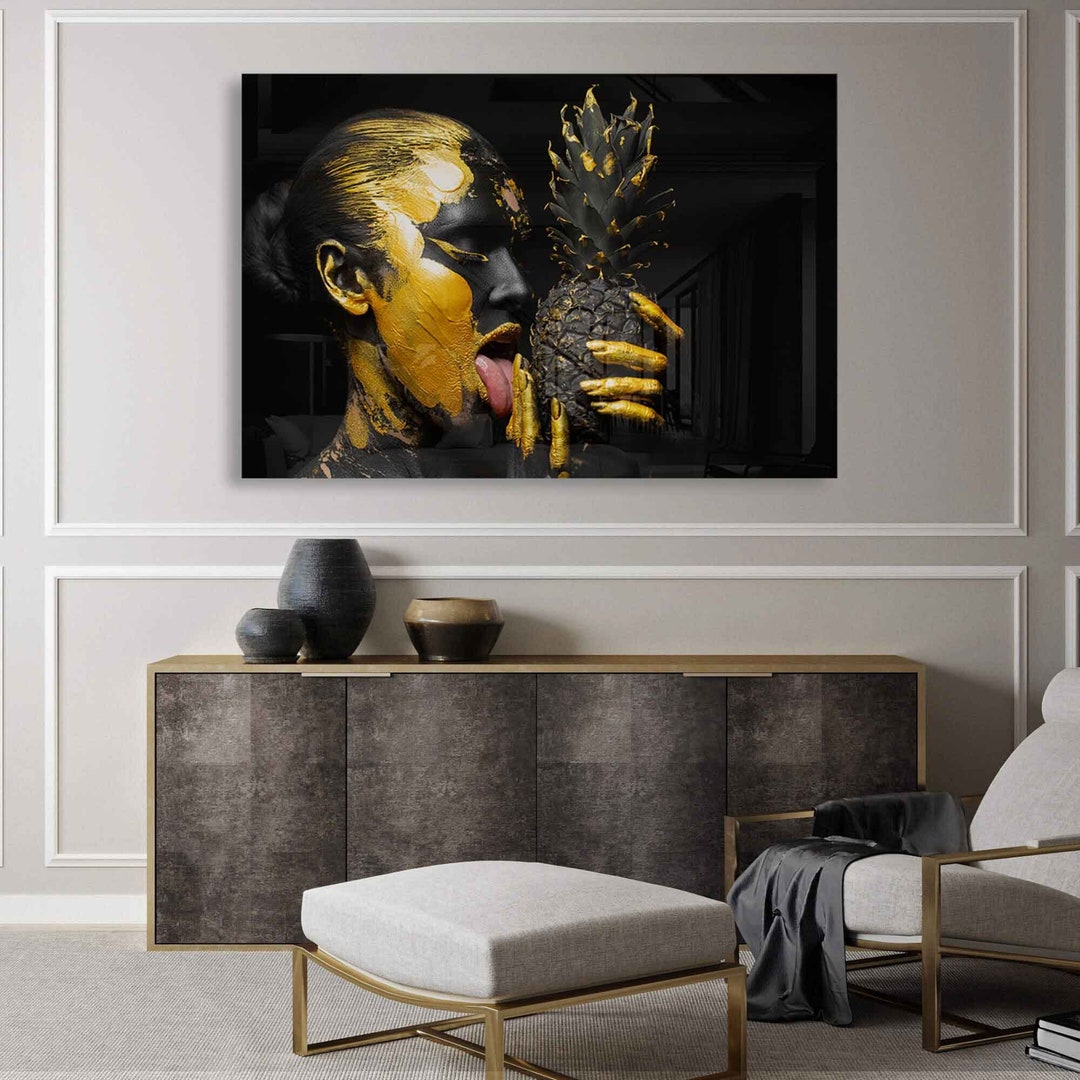 Glass Wall Art Gold Lust / Acrylic Photo Prints / Wall Decor - Etsy