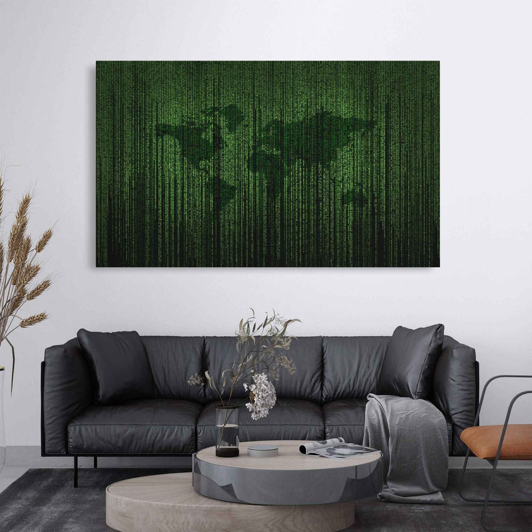 Large Prints Matrix Code Wall Art Print Home Decor Wall Art - Etsy