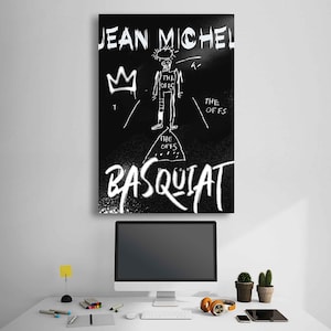 Basquiat Artwork, Pop Art Print, Banksy Style Art, Street Art, Graffiti Wall Art, Gift Idea, Modern Art, Jean Basquiat Art, Large Wall Art