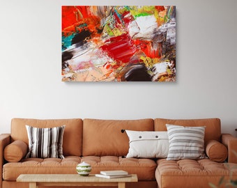 Abstract Painting Canvas Wall Art Framed Prints, Large Prints, Canvas Prints, Giclée Hanging Wall Decor, Modern Artwork