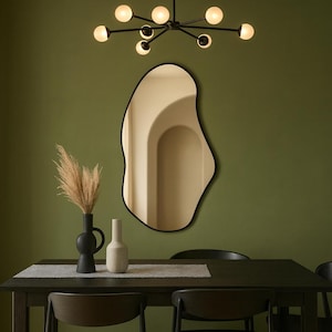 Asymmetrical Wall Mirror: Modern Art Home Decor