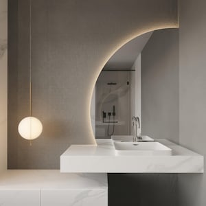 Bathroom, Washbasin Mirror, Led, New fashion mirror, Decorative Mirror, Led Mirror, Mirror,Touch Led , Touch Switch