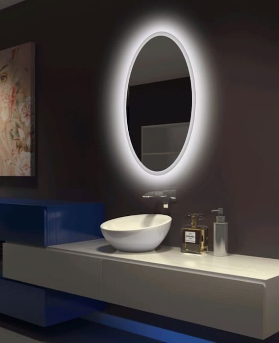 Bagno, Specchio Lavabo, Led, Specchio Decorativo, Specchio Led