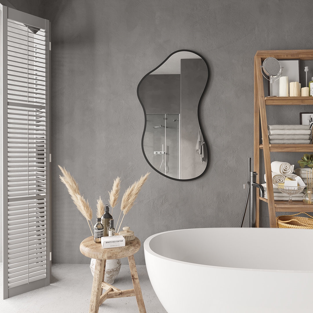 Wavy Full Length Mirror: Modern Asymmetrical Wall Decor - Etsy