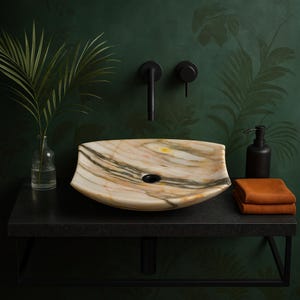 Modern Rectangular Bathroom Countertop Sink Basin - Handcrafted Ceramic Washbasin