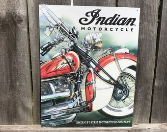 Indian Motorcycles Signs Indian Motorcycle Garage Signs for Men Gifts for Boyfriend Gifts for Dad Gifts for Brother Man Cave Wall Decor