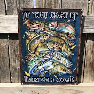 Fishing Signs Gifts for Fishermen Fishing Gifts Cabin Signs Lake Signs Lake House Cabin Wall Decor Lakehouse Wall Decor Field of Dreams