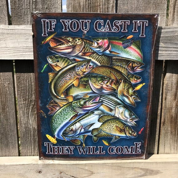 Fishing Signs Gifts for Fishermen Fishing Gifts Cabin Signs Lake Signs Lake  House Cabin Wall Decor Lakehouse Wall Decor Field of Dreams 