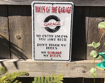 Funny Signs Funny Garage Sign Gag Gifts Garage Signs for him Garage Signs for Men Funny Gift Funny Gifts Gifts for Men Gifts for Dad Gifts