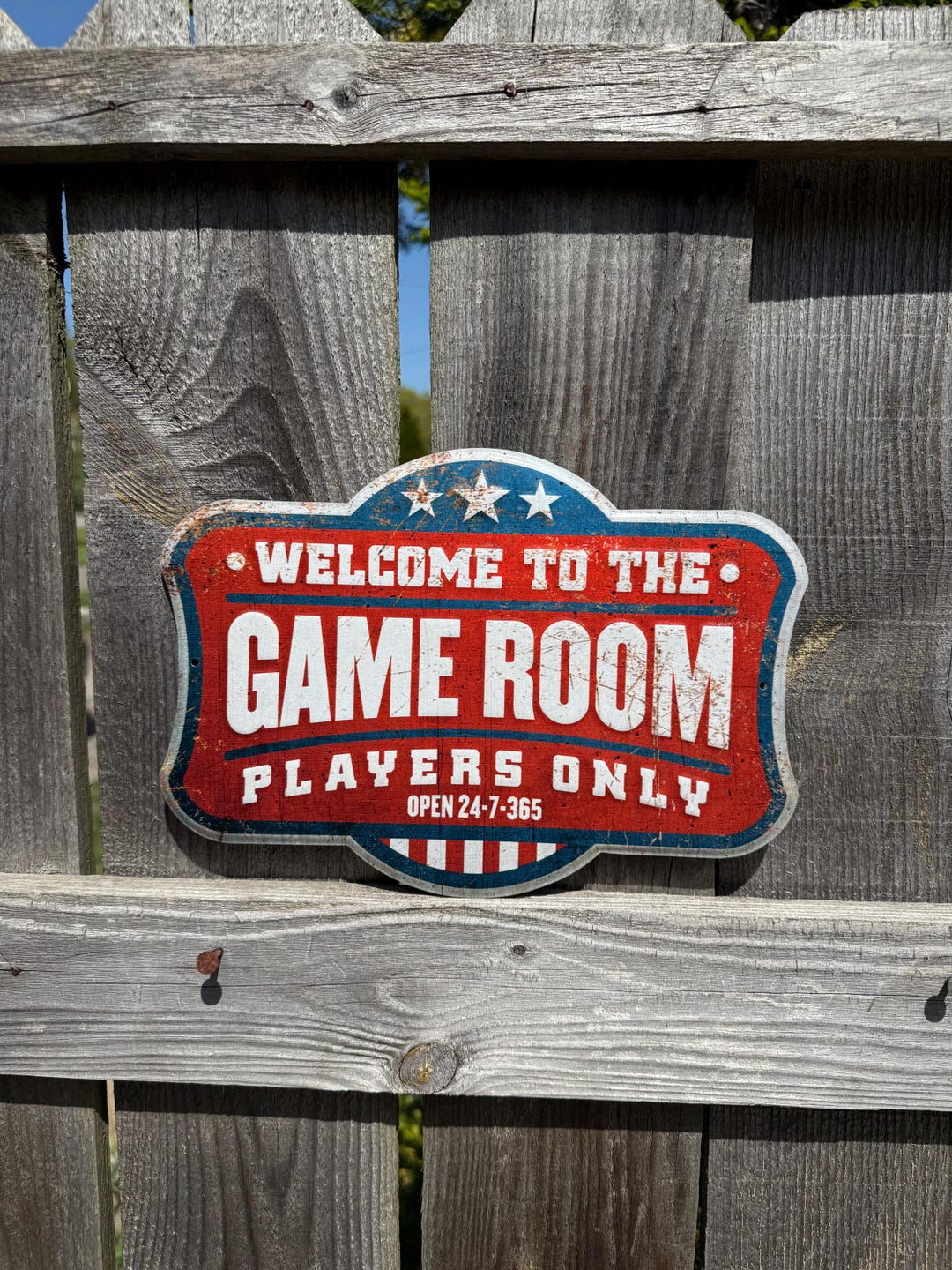 Game Room Sign Small Tin Sign Housewarming Gifts for Kids Gameroom Wall ...