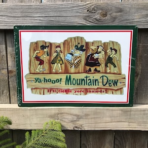 Yahooo Mountain Dew Signs Mountain Dew Gifts Bar Wall Decor Restaurant Wall Decorations Garage Signs Garage Decor Soda Advertising Retro Ad