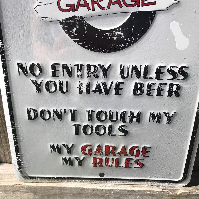 Funny Signs Funny Garage Sign Gag Gifts Garage Signs for Him Etsy