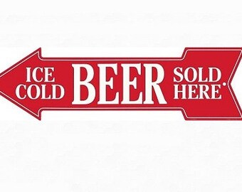 Cold Beer Here Sign | Etsy