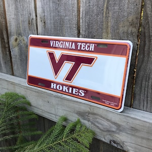 Virginia Tech Sign Virginia Tech University Signs Dorm Sign Virginia Tech Hokies College Sign Gift College Student Dorm Decor License Plates