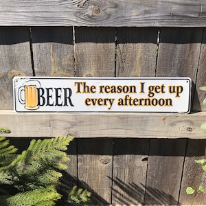 Beer Sign Beer Signs Funny Signs Bar Sign Bar Signs Bar Decor White Elephant Gifts for him Funny Beer Sign Boyfriend Gifts for Beer Drinker