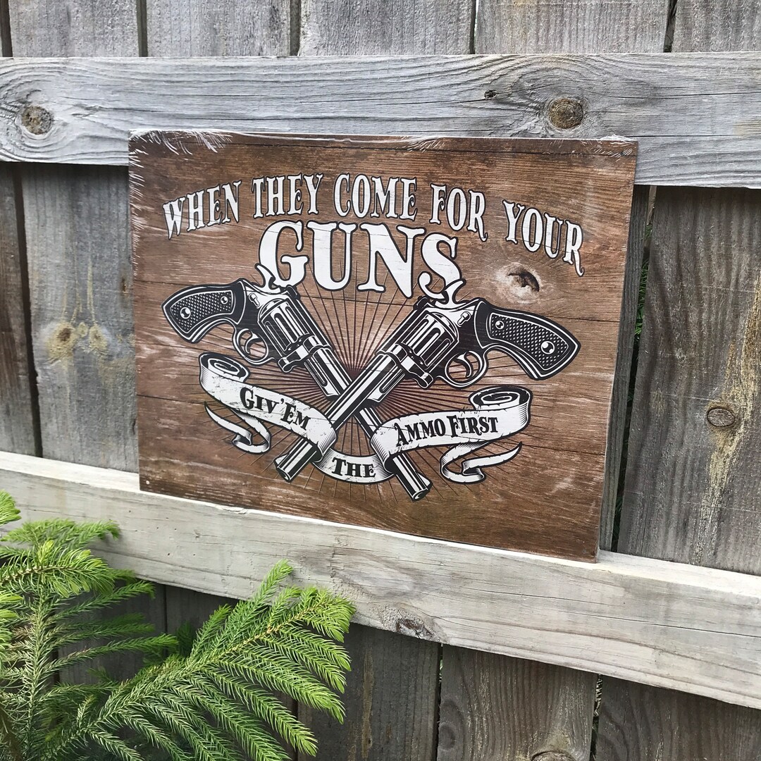 Guns Sign Gun Signs Warning Sign Front Porch Signs No Trespassing Signs ...