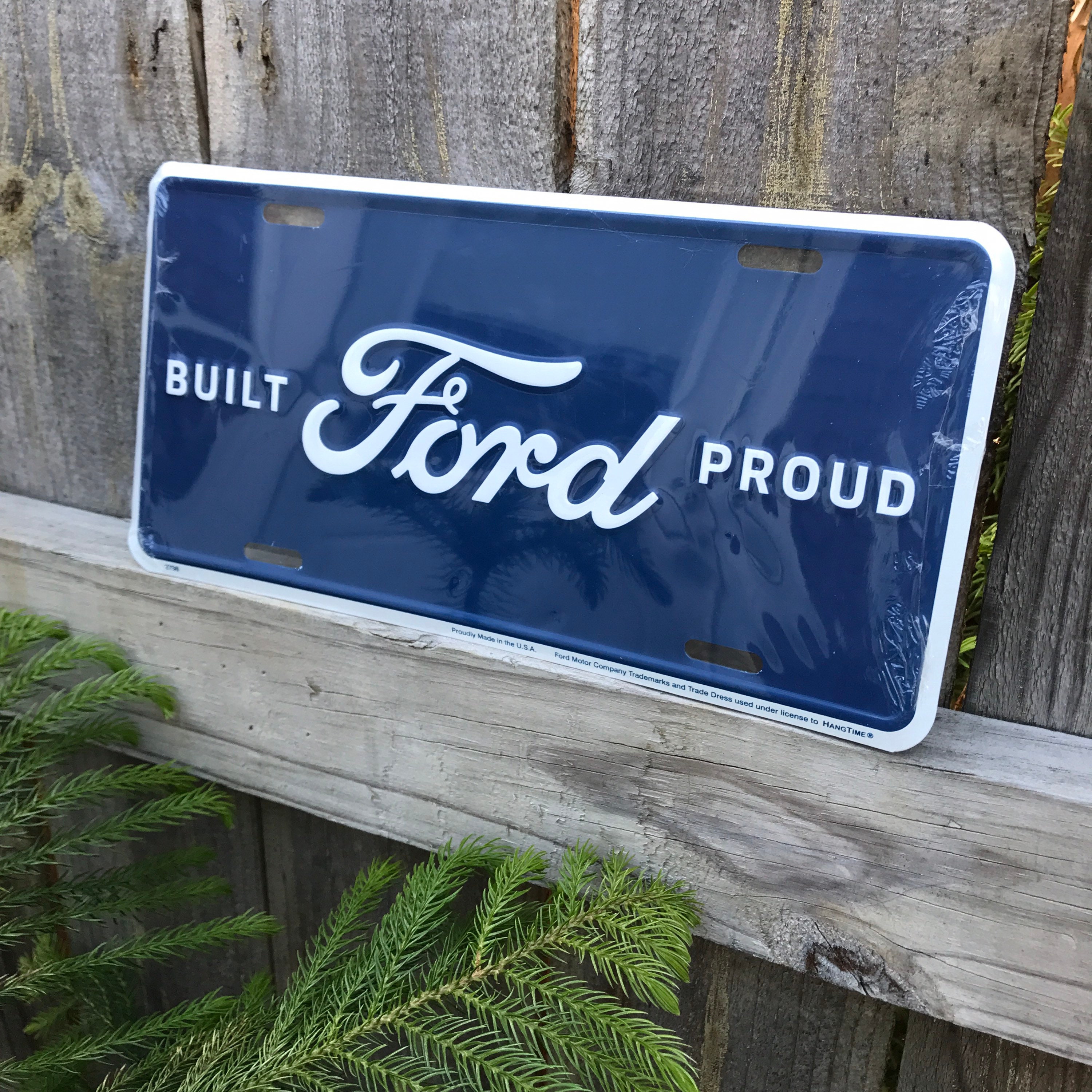 Ford License Plate Licensed Ford Signs Ford Auto Signs Ford License Plates Garage Signs for him Fathers Day Gifts for Dad Ford Built Proud