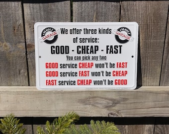 Funny Garage Signs Gifts for Boyfriend Gifts for Husband Garage Signs for him Man Cave Signs Man Cave Decor Service Signs Car Guy Signs