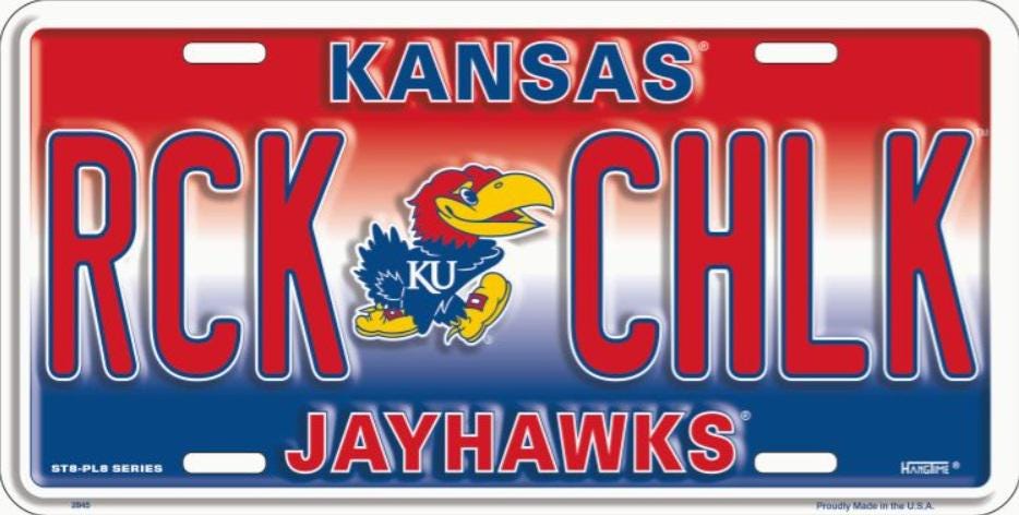 Kansas Jayhawks Vanity Plate University of Kansas License Plate