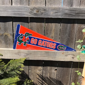 Florida Gators Sign University of Florida Gators Pennant Signs College Sign Dorm Signs Gifts College Student Outdoor Signs Gator Nation FL