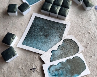 Haunter of the Woods ~ Handmade shimmer granulating watercolor paint