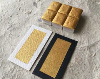 Silk Gold ~ Handmade Gold Watercolor paint