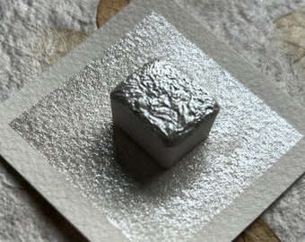 Blanco brillante - Pintura de acuarela brillante hecha a mano